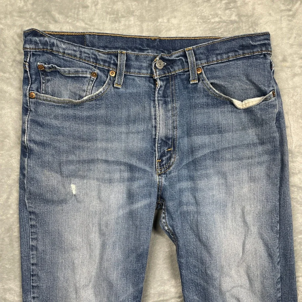 Levis 514 Straight Fit Jeans Mens 34x30 Blue‎ Medium Wash Denim Pants